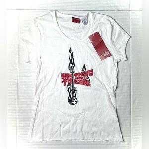 Levis Flaming Axe Festival NineTeen79 Women’s Medium‎ Tee T-Shirt Vintage 90s